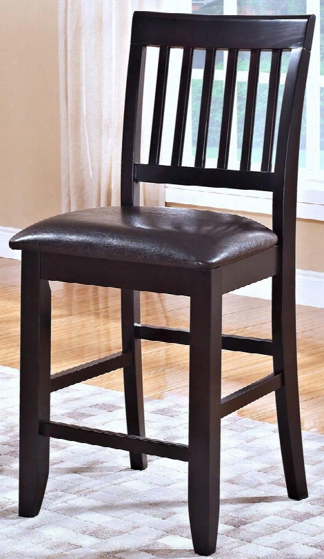 45-102-20 Kaylee 18" Counter Chair With Padded Microfiber Web Seat Cushions Tapered Legs Hardwod Solids And Veneers In