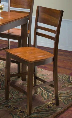 45-150-22-t Latitudes 19" Horizontal Slat Counter Height Chair With Tapered Les Hardwood Solids And Veneers In