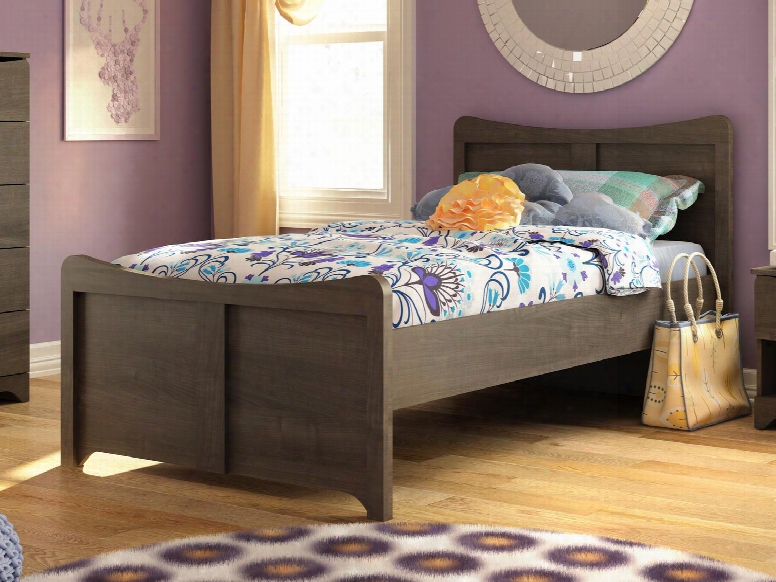 49220-52 Juvenil 45" Twin Bed With Scratch Stain And Burn Ersistance In