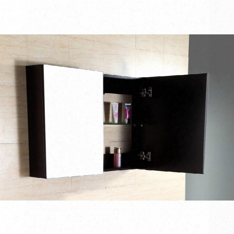 500629-mc Mirror Cabinet In Espressoo