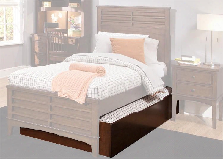 628-br11t Twin Trundle Unti Made Of Select Hardwoods And Birch Veneers In Burnished Tobacco