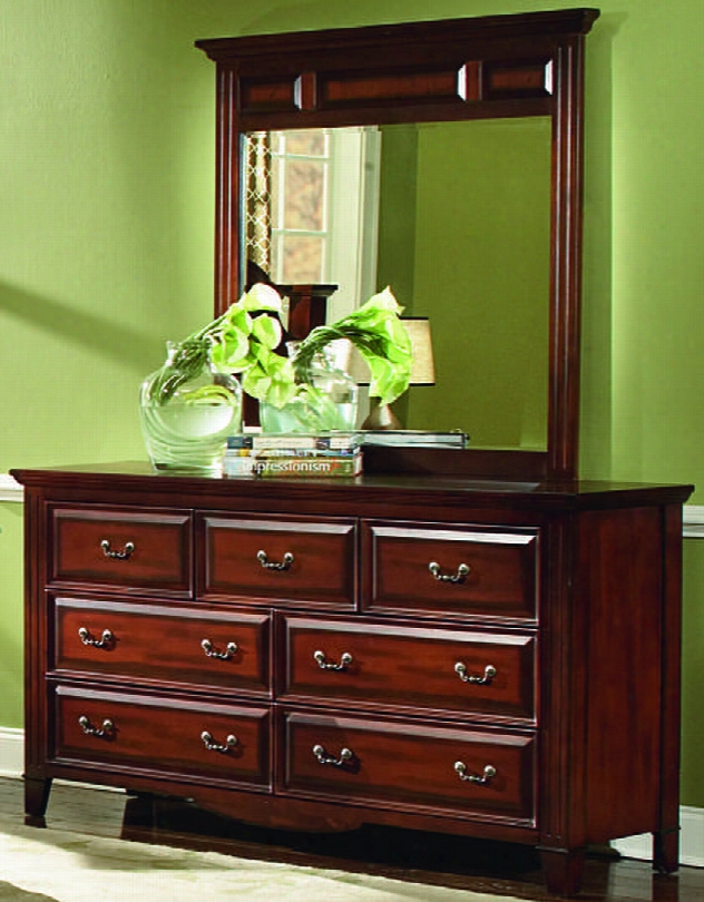 674-0050-6740-060 Drayton Hall Seven Drawer Dresser With Mirror In