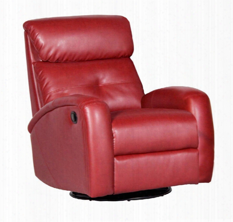 D60098mpg17 Red Reclining Glider - Bonded