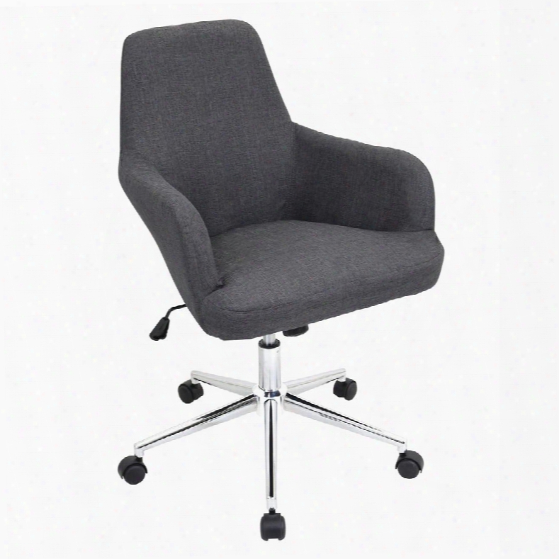 Ofc-ac-dgr Gy Degree Height Adjustable Office Chair With Swivel In