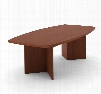 65776-76 BESTAR 95.5" Boat Shaped Conference Table with 1 3/4 Melamine Top in Cognac