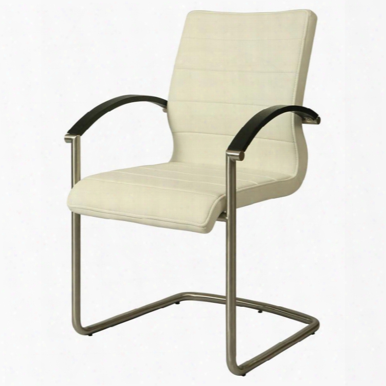 Qlak1172197866 Akasha Dining Chair With Arms In Off-white And Wenge