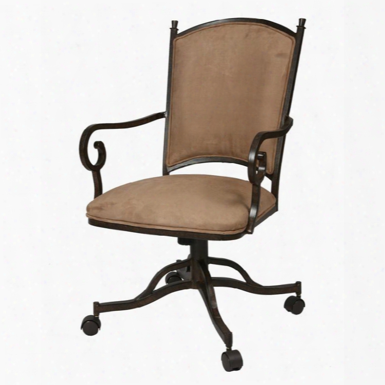 Qlat16039628 Atrium Dining Caster Chair With Arms In