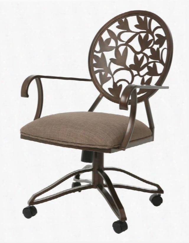 Qlbr16017357 Brownsville Dining Caster Chair With Arms In