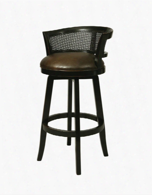 Qlgp225226971 Grand Palace 30 In. Bar Height Swivel Barstool In