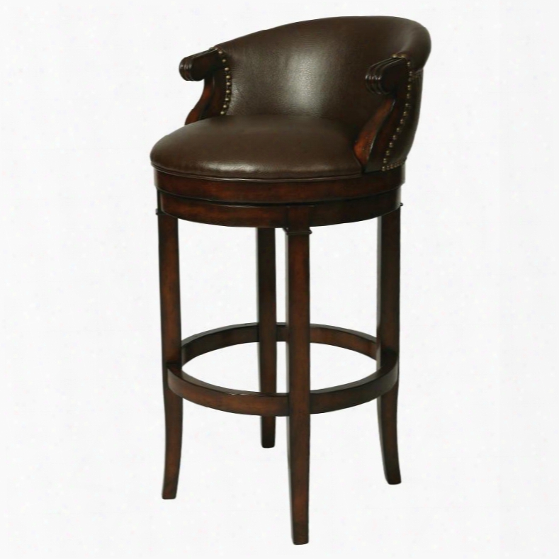 Qlpn227250985 Princetown 30 In. Bar Height Swivel Barstool With Arms In