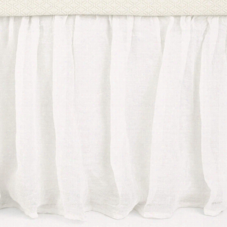 Savannah Linen Gauze Ivory Bed Skirt Design By Pine Cone Hill