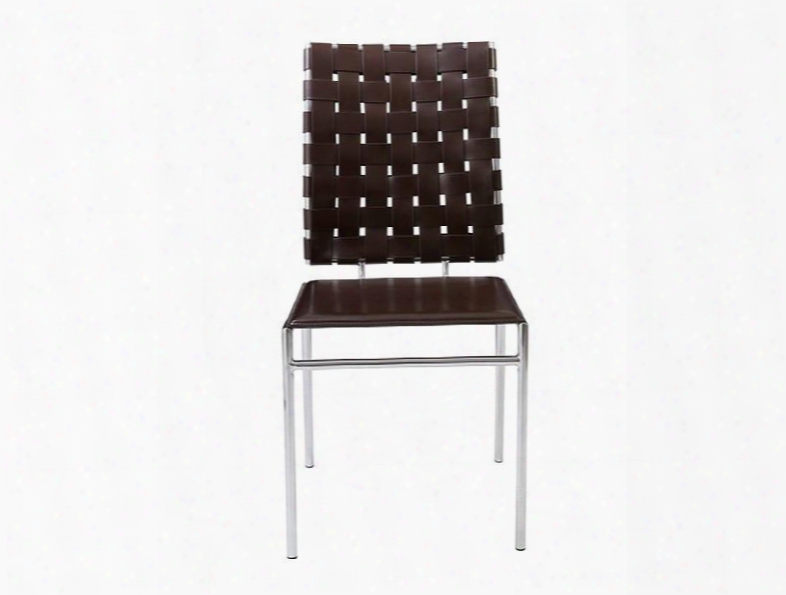 Set Of 4 Carina Side Chairs In Brown Design By Euro Style