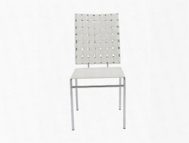 Set Of 4 Carina Side Chairs In White Design By Euro Style