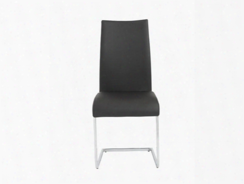 Set Of Four Epifania Side Chairs In Black Design By Euro Style