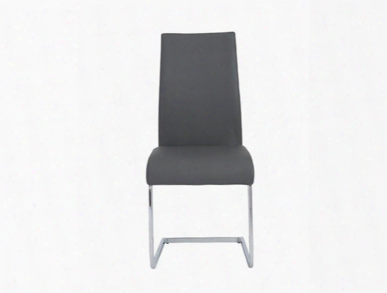 Set Of Four Epifania Side Chairs In Grey Design By Euro Style