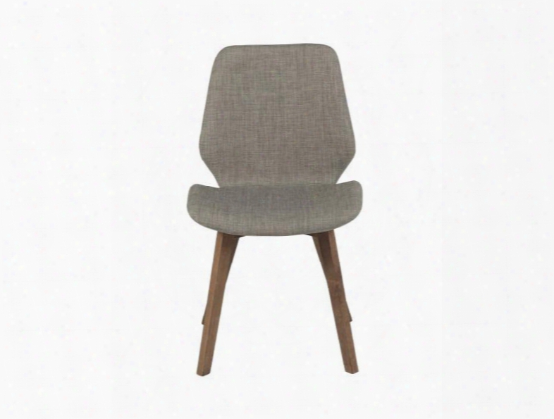 Set Of Pair Beckett Side Chairs In  Light Grey Design By Euro Style