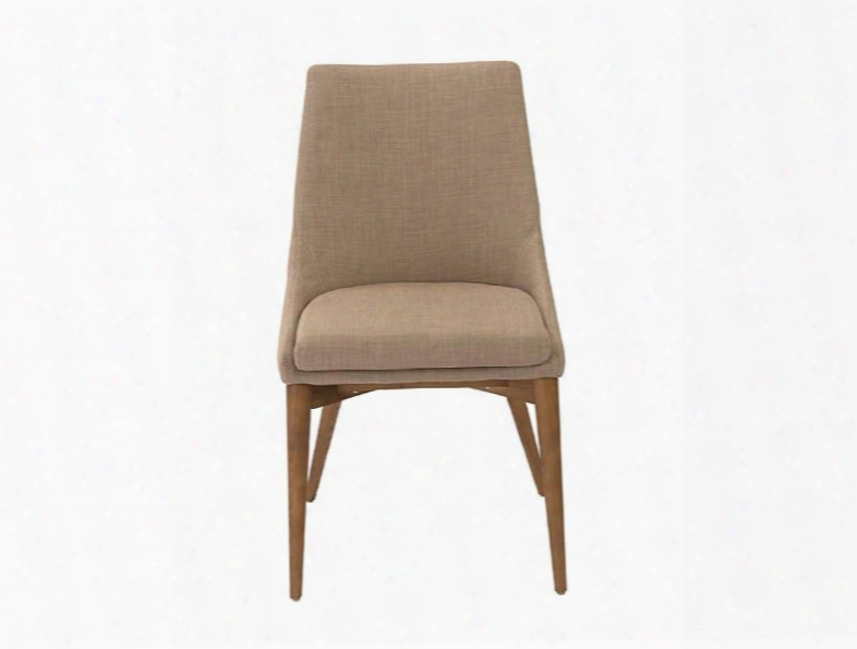 Set Of Two Calais Side Chairs In Tan Design By Euro Style