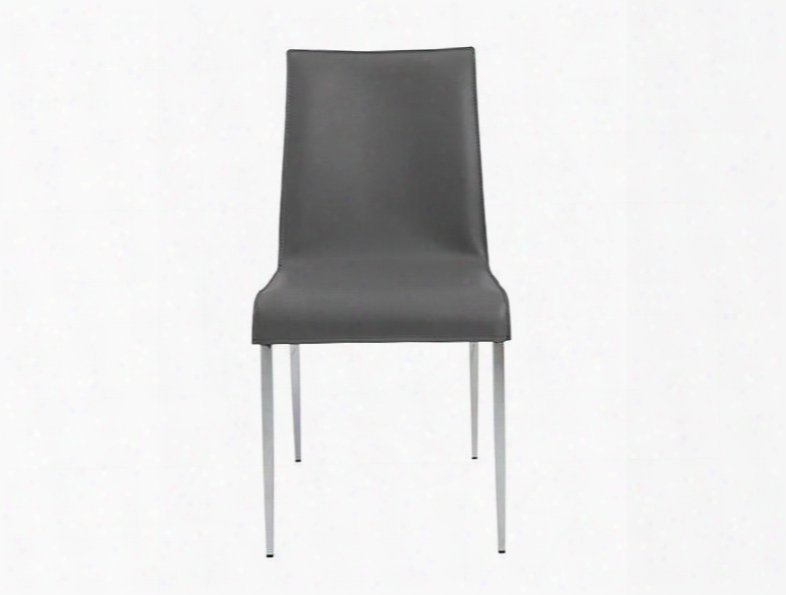 Set Of Two Cam Side Chairs In Grey Design By Euro Style