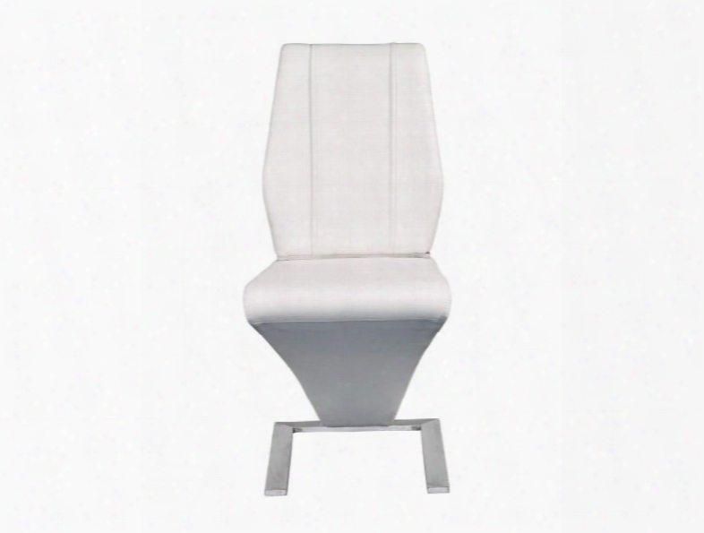 Set Of Two Formosa Side Chairs In White Design By Euro Style