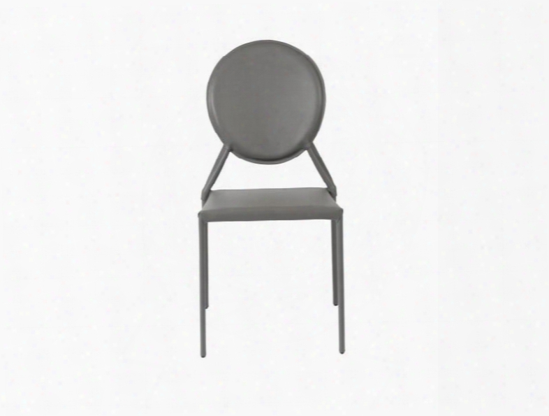 Set Of Two Isabella Side Chairs In Grey Design By Euro Style