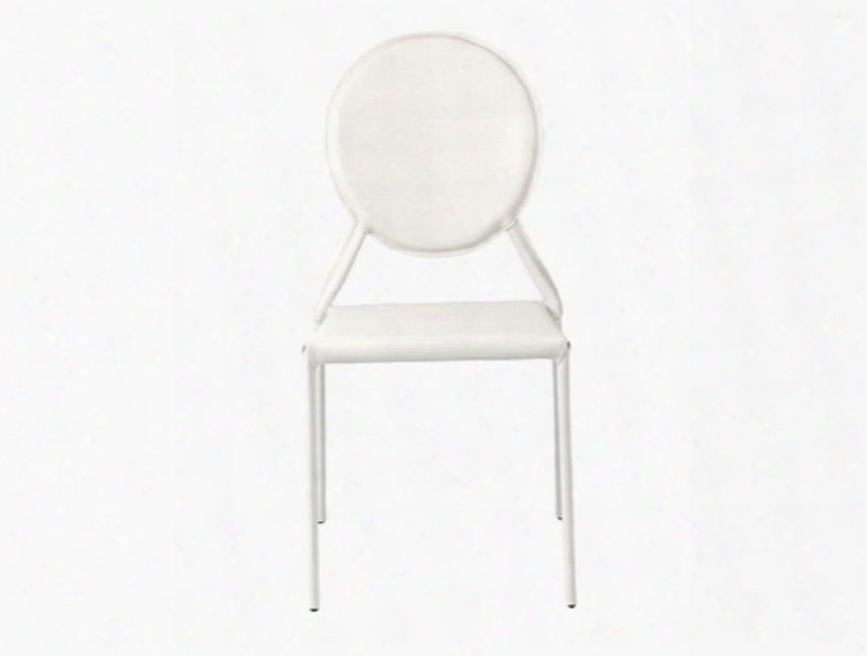 Set Of Two Isabella Side Chairs In White Design By Euro Style
