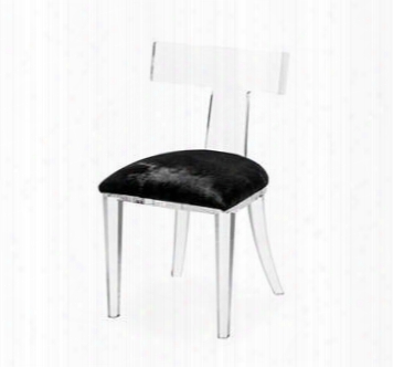 Tristan Klismos Black Hide Chair Design By Interlude Home