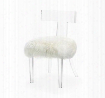 Tristan Klismos Sheep Skin Ivory Chair Design By Interlude Home