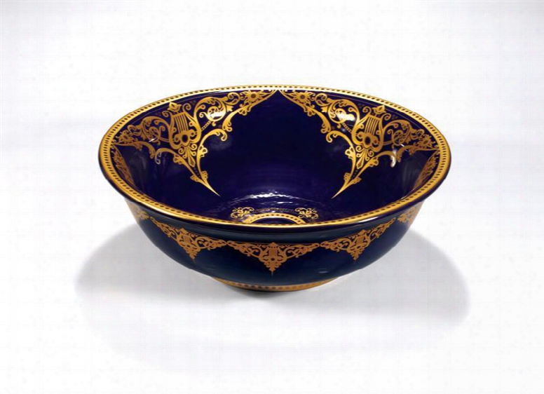 Za-229 Porcelain Sink Bowl In Blue Purple