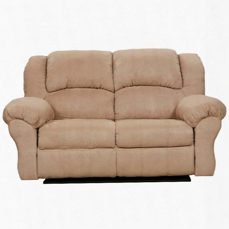 1002sensationscamel-gg Exceptional Designs Sensations Microfiber Reclining Loveseat In Camel