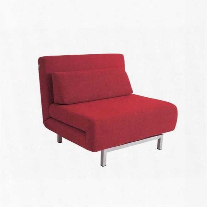 176016-r Premium Chair Bed In Red