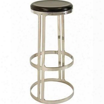 206235 20 X 10 X 24 Erin Bar Stool In Chocolate Stainless