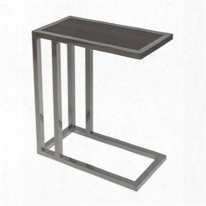 234709 Large: 20diam X 25h Small: 17diam X 23.5h Set Of 2 Margaret C Tables In Silver Powder Coat Metal &