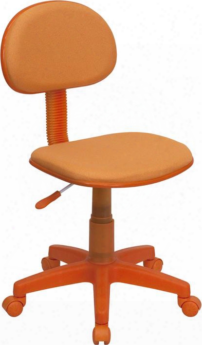 Bt-698-orange-gg Orange Fabric Ergonomic Task