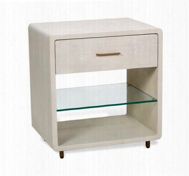 Calypso Bedside Chest In Ivory Design By Interlude Home