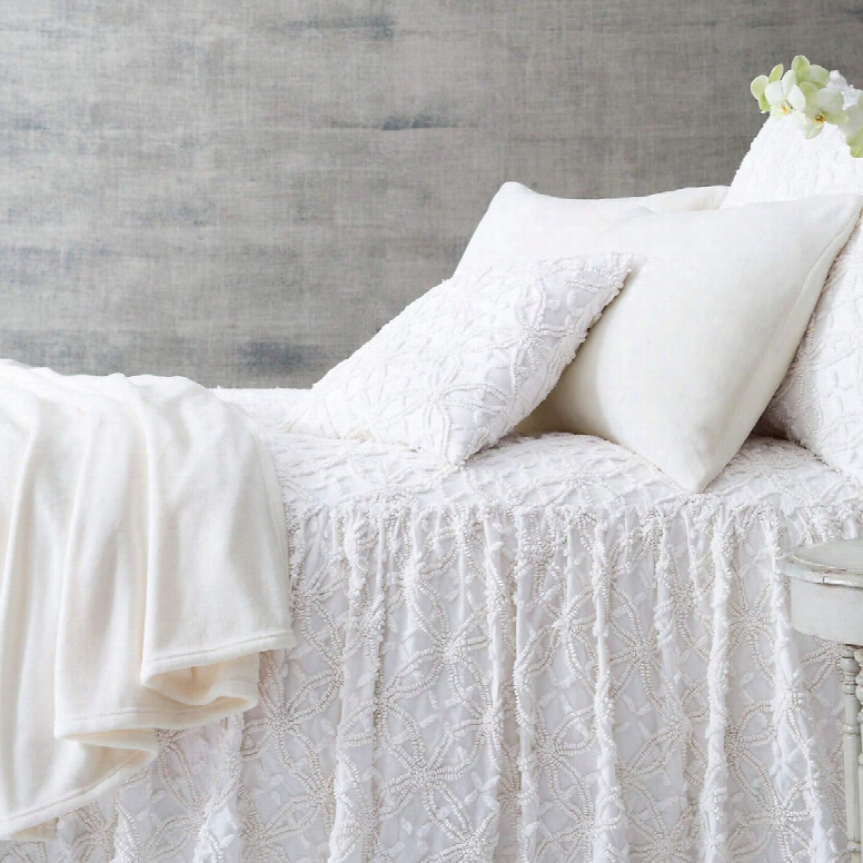 Candlewick Dove White Bedspread Design By Pine Cone Hill