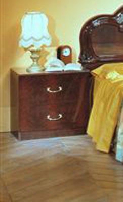 Cl-acmelania-ns Melania 20" Italian Nightstand With 2 Drawers And Metal Hardware In