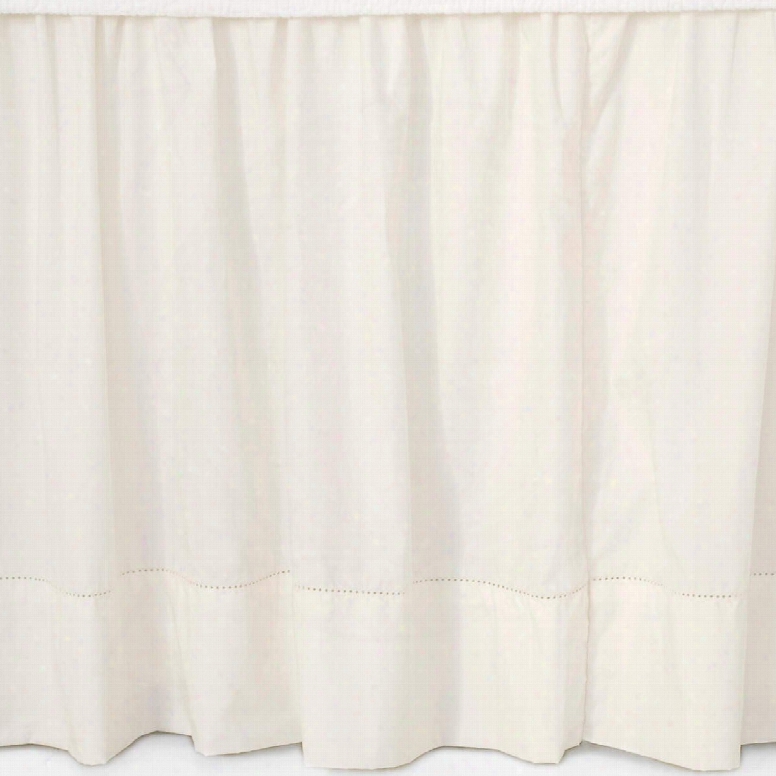 Classic Hemstitch Ivory Bed Skirt Design By Pine Cone Hill