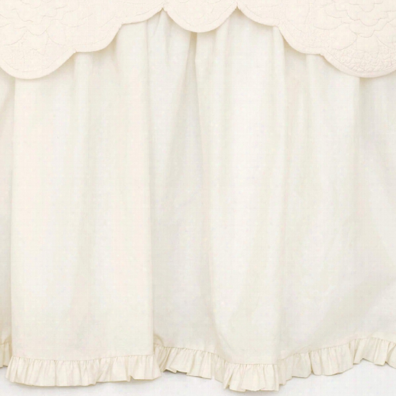 Classic Ruffle Ivory Bed Skirt Design By Pine Cone Hill