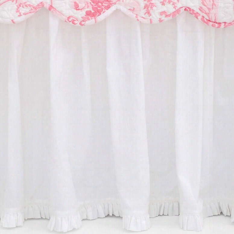 Classic Ruffle White Bed Skirt Design By Pine Cone Hill