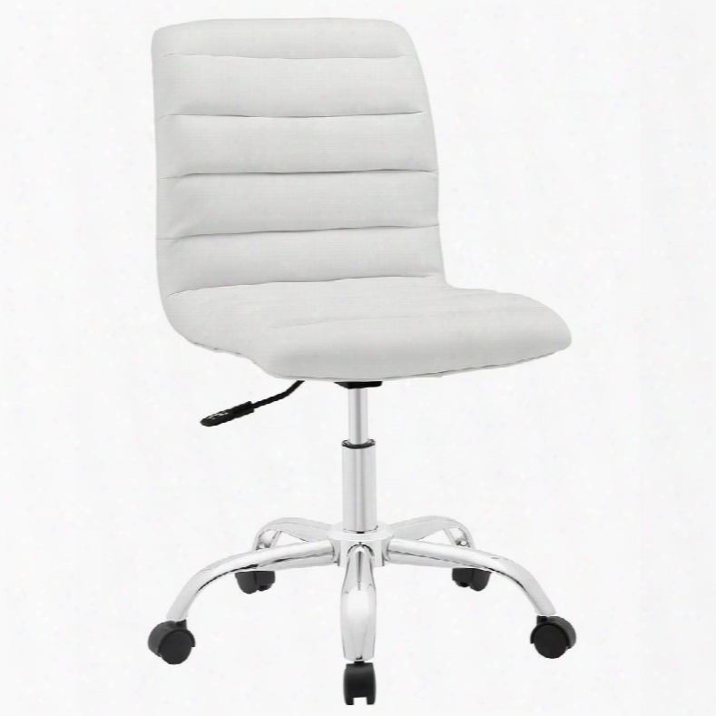 Eei-1532-whi Ripple Mid Back Office Chair In White