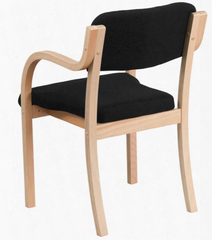 Flash Funiture Sd-2052a-beecch-gg 32.75" Contemporary Wood Side Chair With Beech Frame In Black