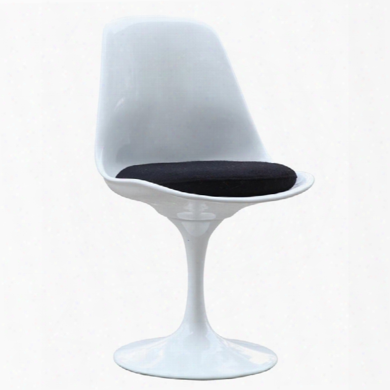Fmi1139-white Flower Side Chair