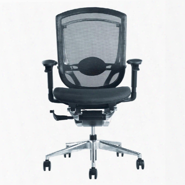 Fmi9292-black Ergo Fit Highly Adjustable Mesh Office Chair