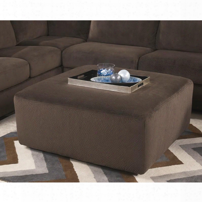 Fsd-6049ott-cho-gg Signature Draw By Ashley Jessa Place Oversized Ottoman In Chocolate