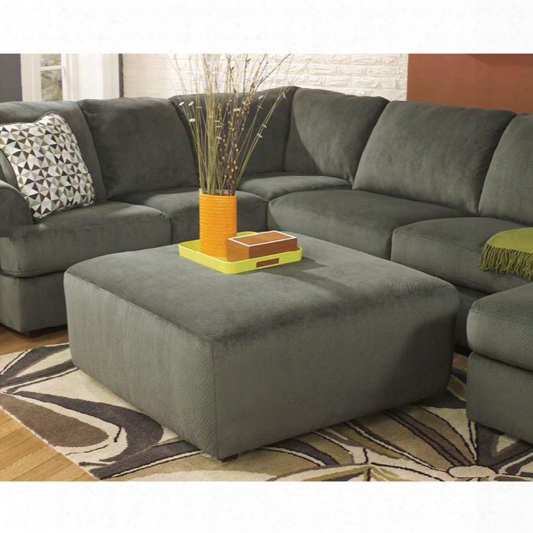 Fsd-6049ott-pew-gg Signature Design By Ashley Jessa Place Oversized Ottoman In Pewter