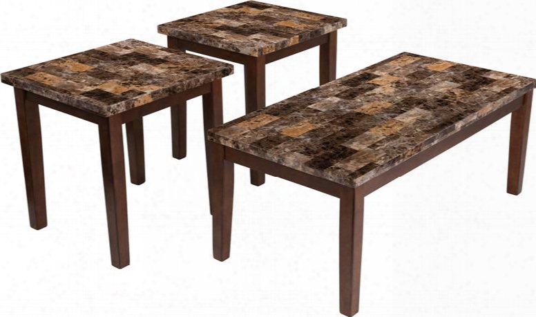 Fsd-ts3-20mb-gg Signature Design By Ashley Theo 3 Piece Occasional Table