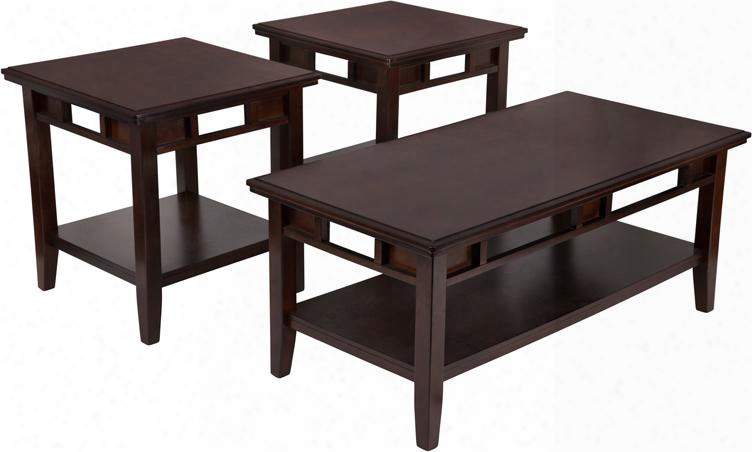 Fsd-ts3-37db-gg Signature Dsign By Ashley Logan 3 Piece Occasional Table