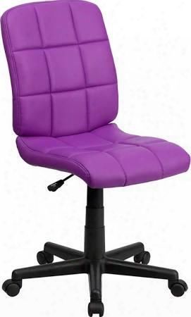 Go-691-1-pur-gg Mid-bakc Purple Quilted Vinyl Task