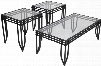 FSD-TS3-52BB-GG Signature Design by Ashley Exeter 3 Piece Occasional Table