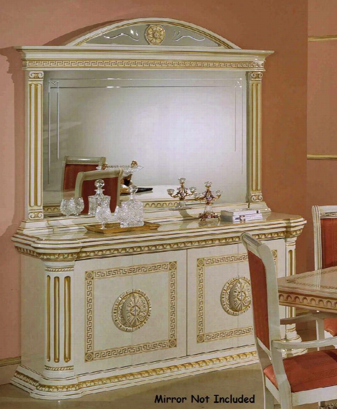 Vgacrosella-bf-2 Modrest Rossella 68" Buffet With 2 Doors And Golden Roman Accents In